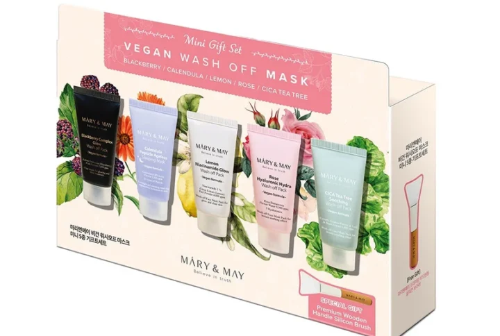 Vegan Wash Off Mask Mini Gift Set (30g x5)